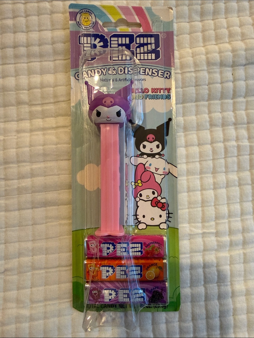 PEZ Sanrio Kuromi Pink and Purple Candy Dispenser for Kids
